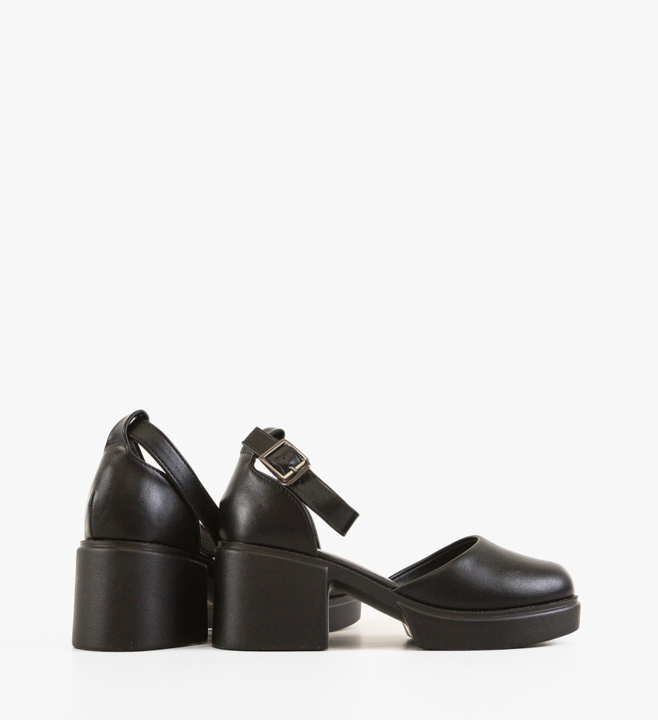 Pantofi Casual Dama Sauron Negri - Confort Stil - imagine 4