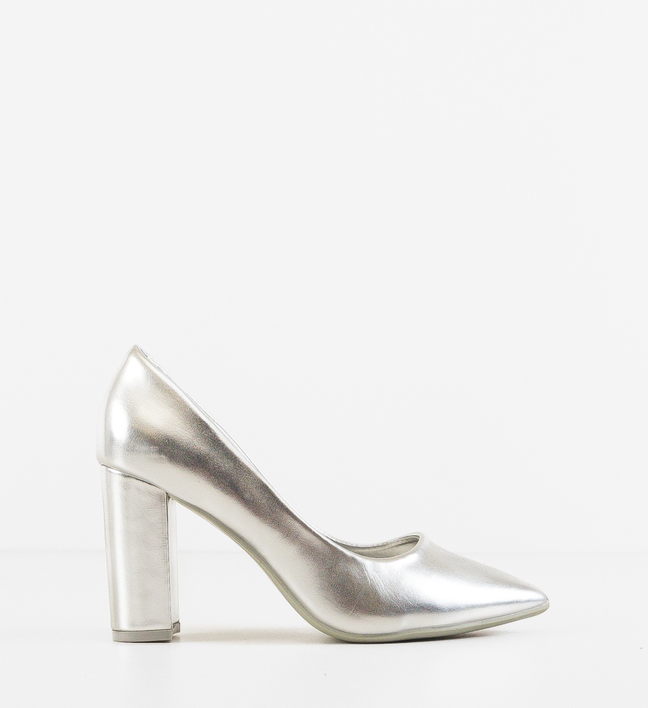 Pantofi Dama Argintii Eleganți - Stil Refinat - imagine 7