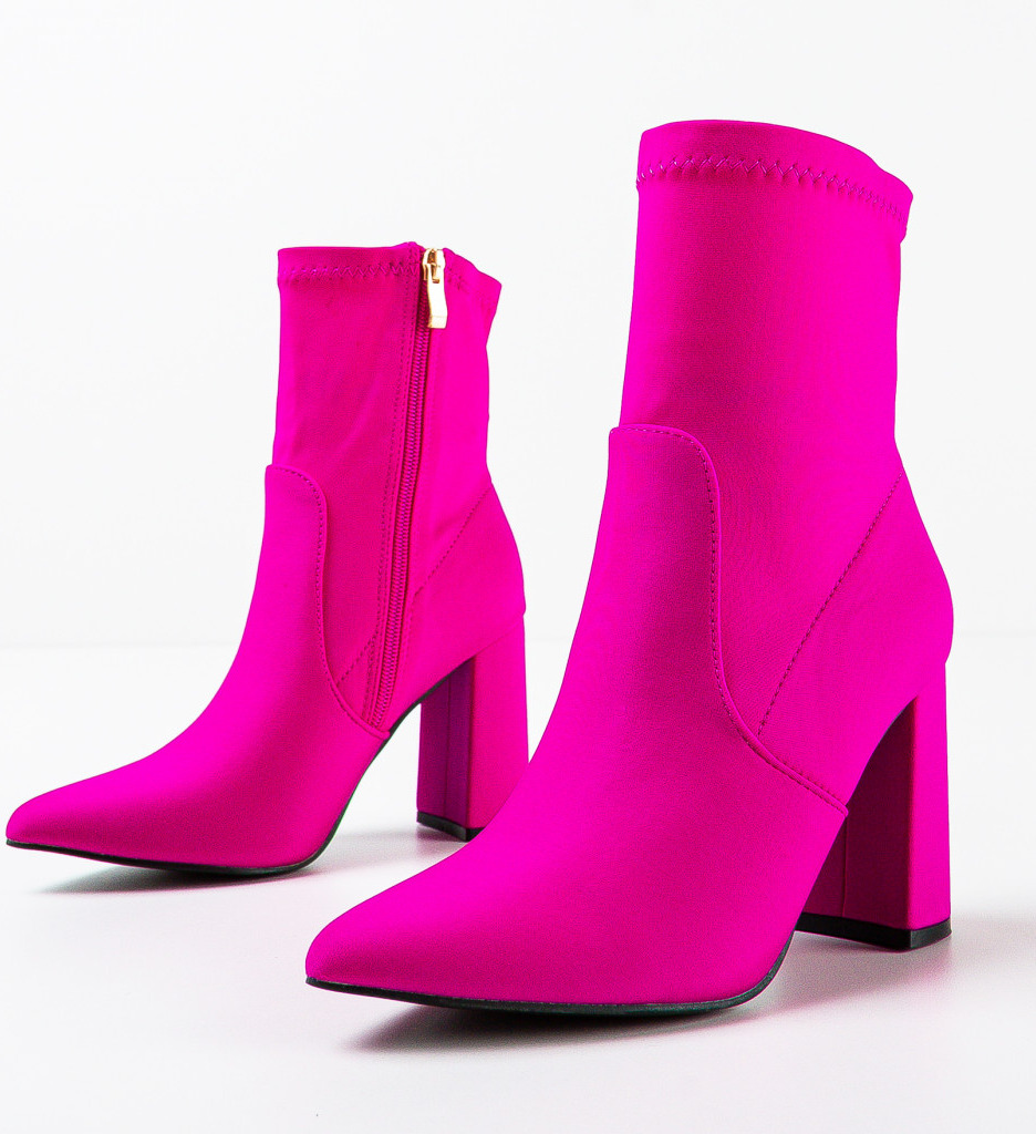 Botine Cash Fuchsia - Eleganță și Stil - imagine 5