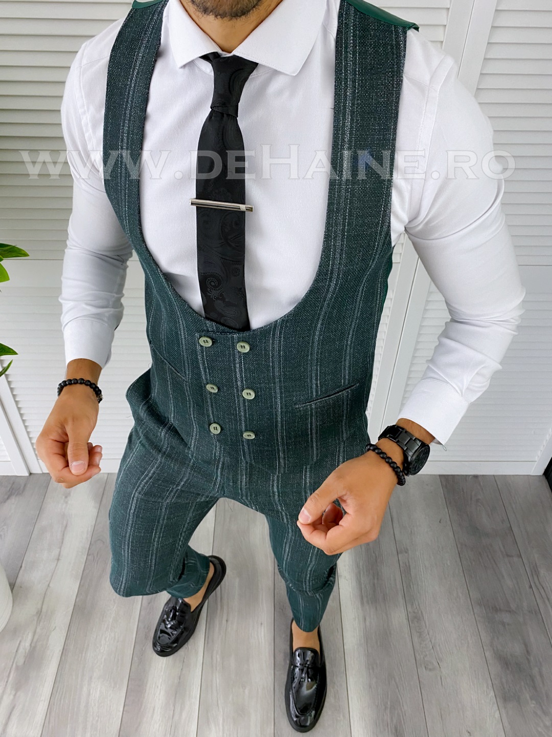 Compleu Barbati Vesta + Pantaloni Verde B5517
