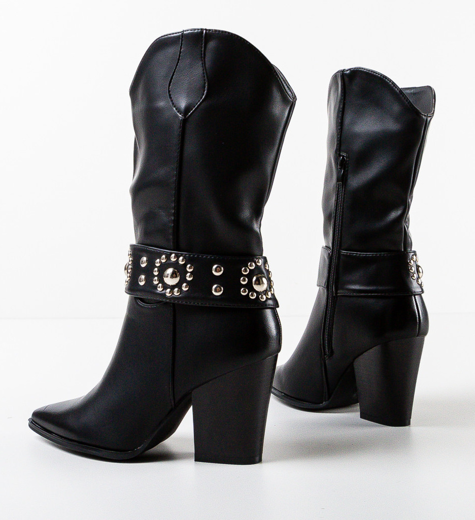 Cizme dama Latoya Negre | Eleganță și Confort - imagine 5