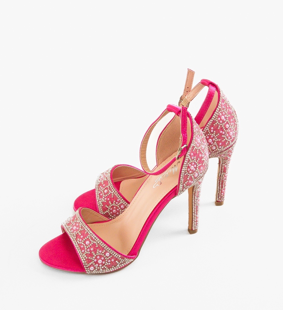 Sandale Toc Zeda Fuchsia | Eleganță și Stil - imagine 5