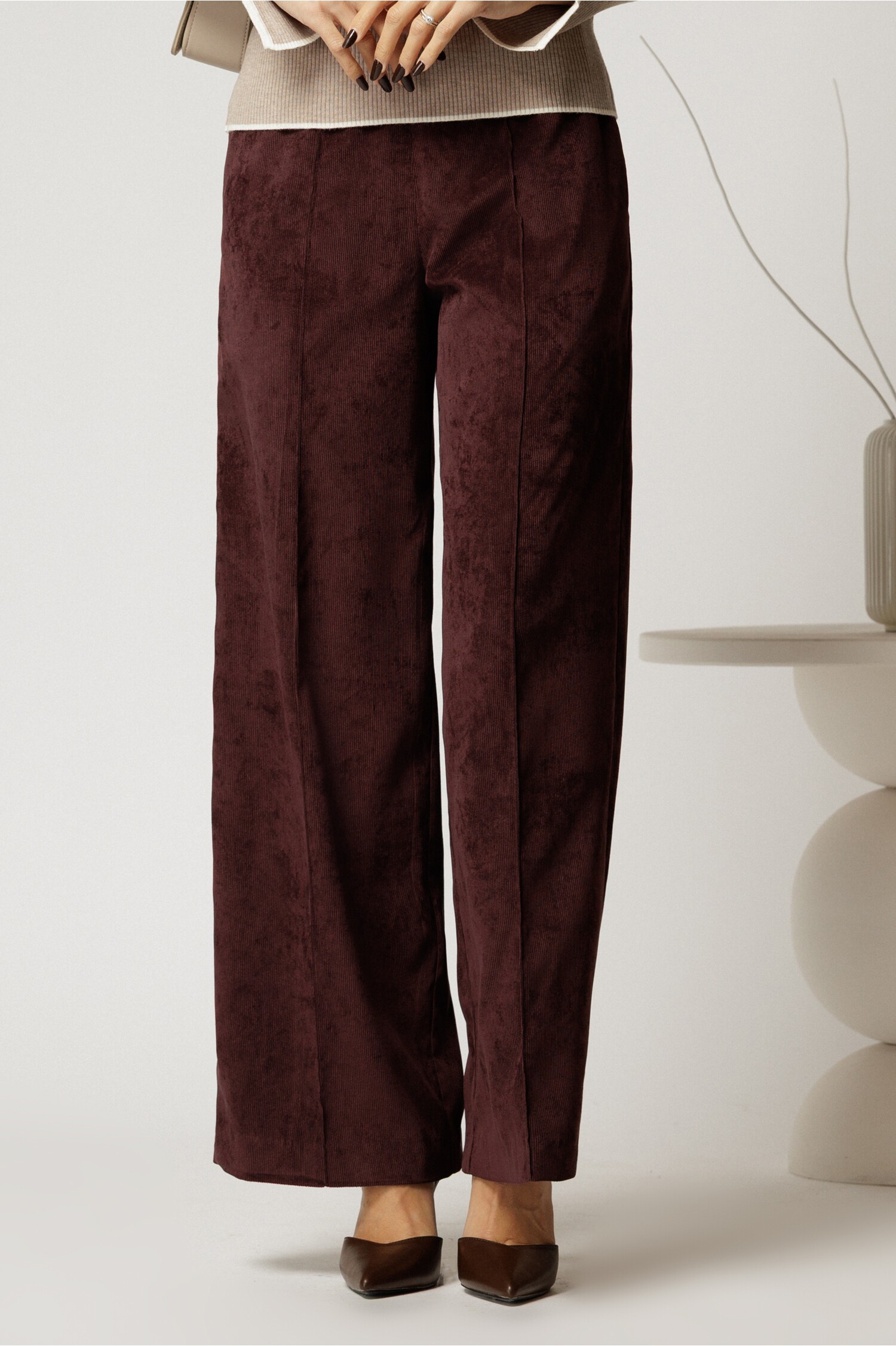 Pantalon DY Fashion Velur Maro | Confort și Stil