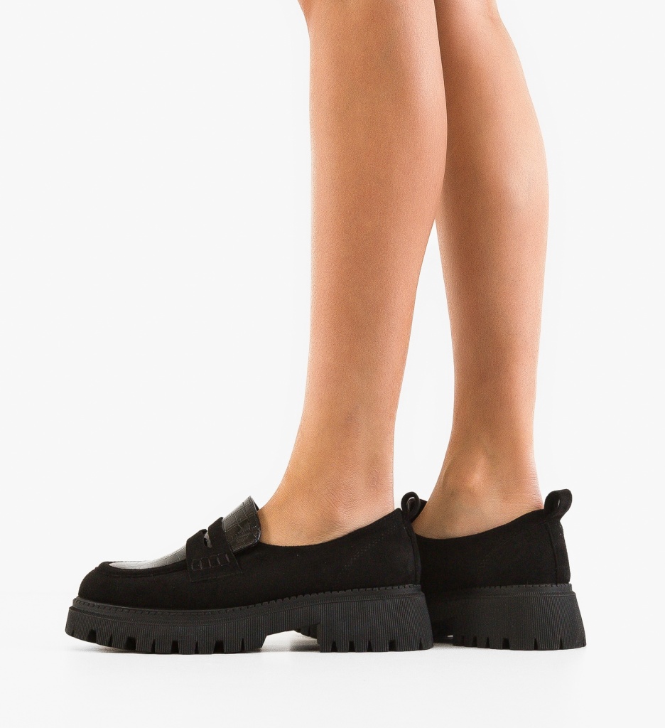 Pantofi Casual Dama Laje Negri | Stil și Confort - imagine 3
