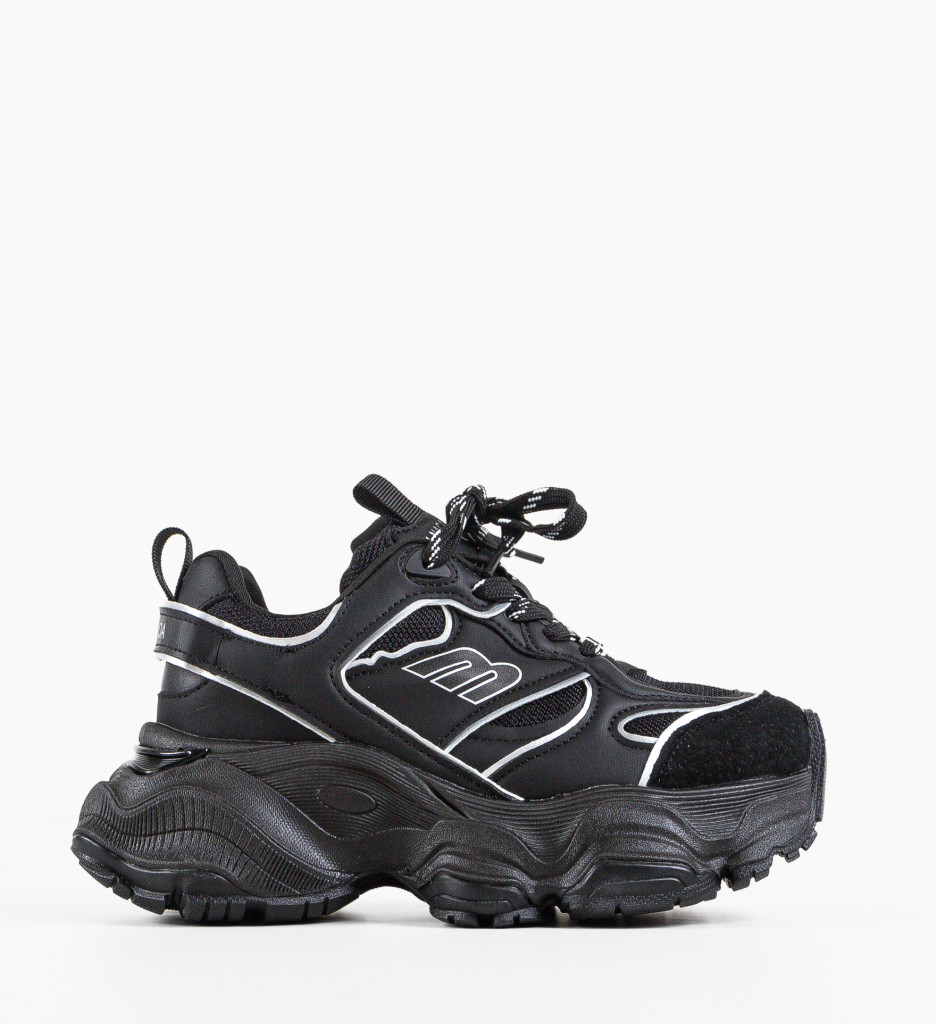 Sneakers Dama Galata Negri - Confort Urban - imagine 4