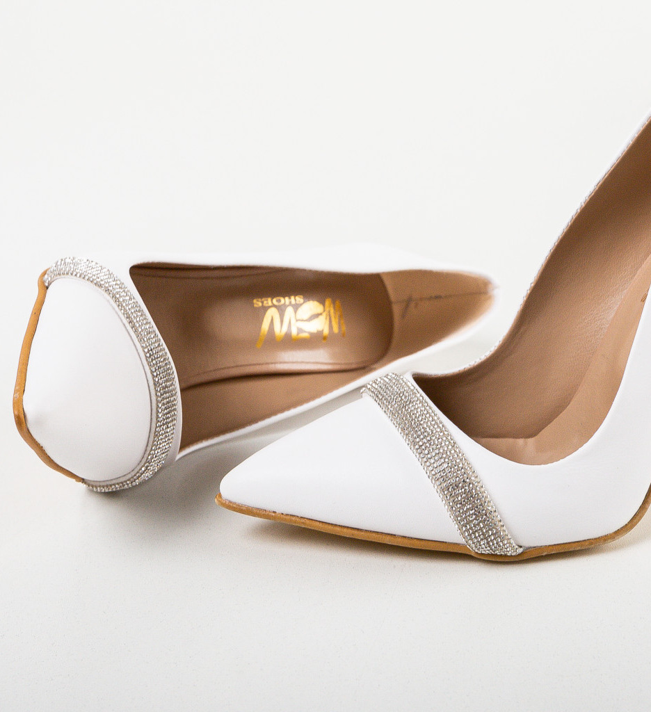 Pantofi Dama Skyan Albi cu Toc Eleganți - imagine 4