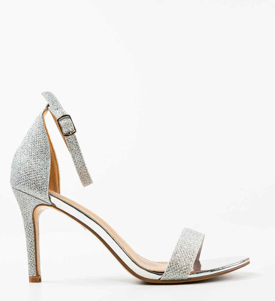 Sandale Smant Argintii | Stil Elegant - imagine 4