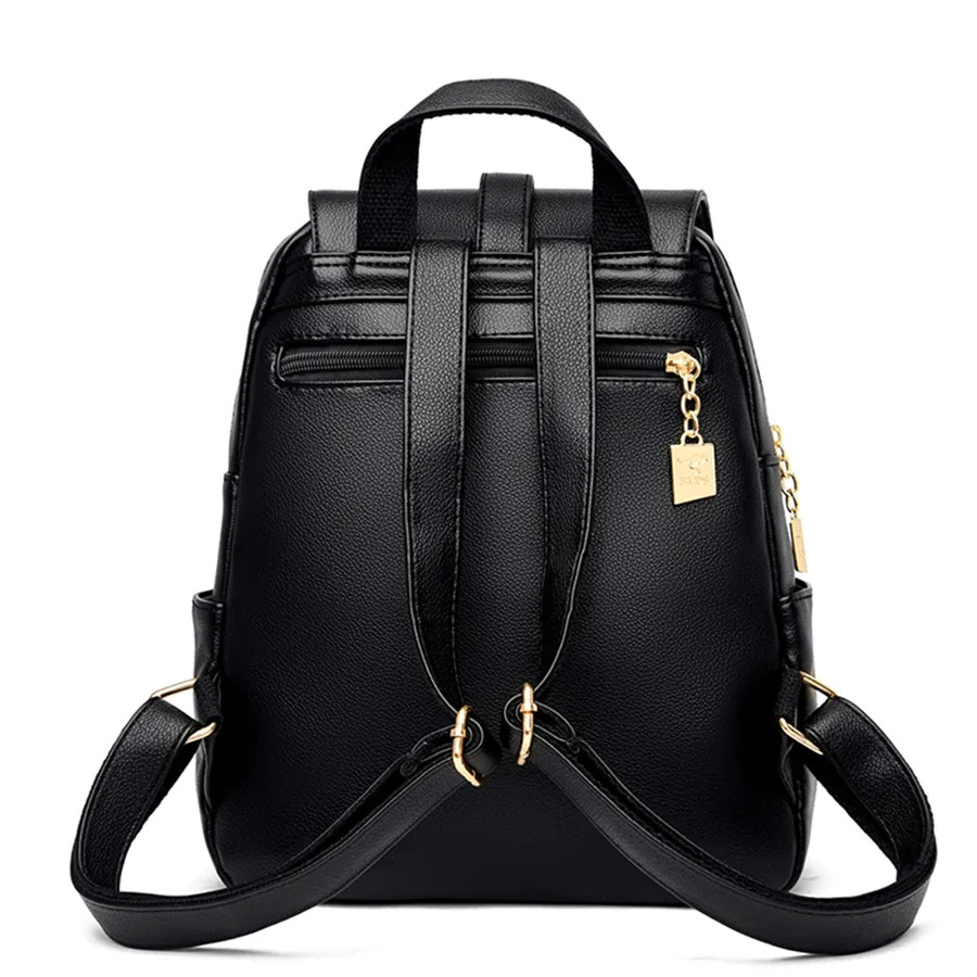 Rucsac Dama Delis Mireille Alb, Piele Ecologica - imagine 4