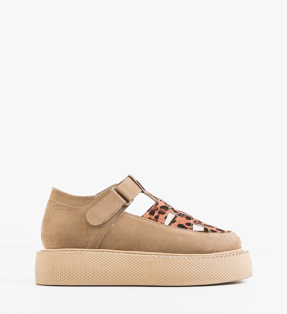 Pantofi Casual Gryndy Bej - Confort Stilat - imagine 8