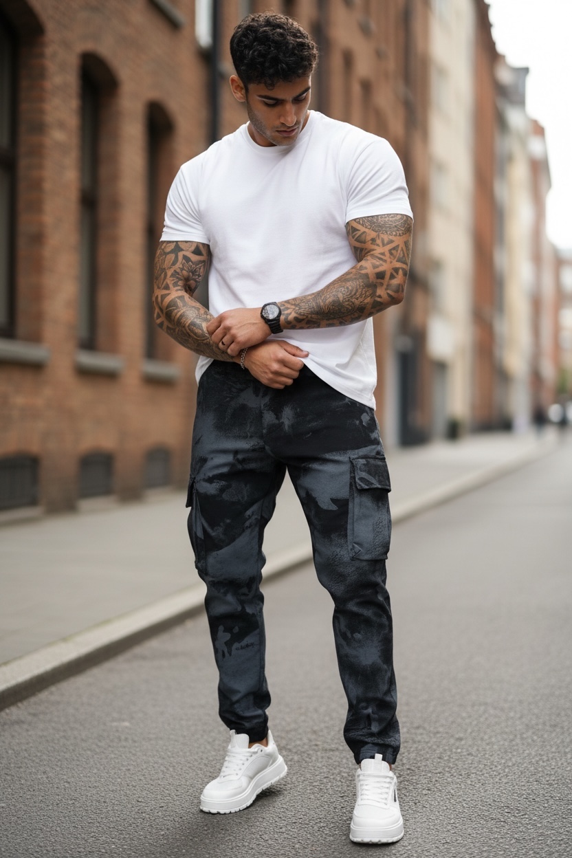 Pantaloni Trening Conici Cargo – Comfort & Stil