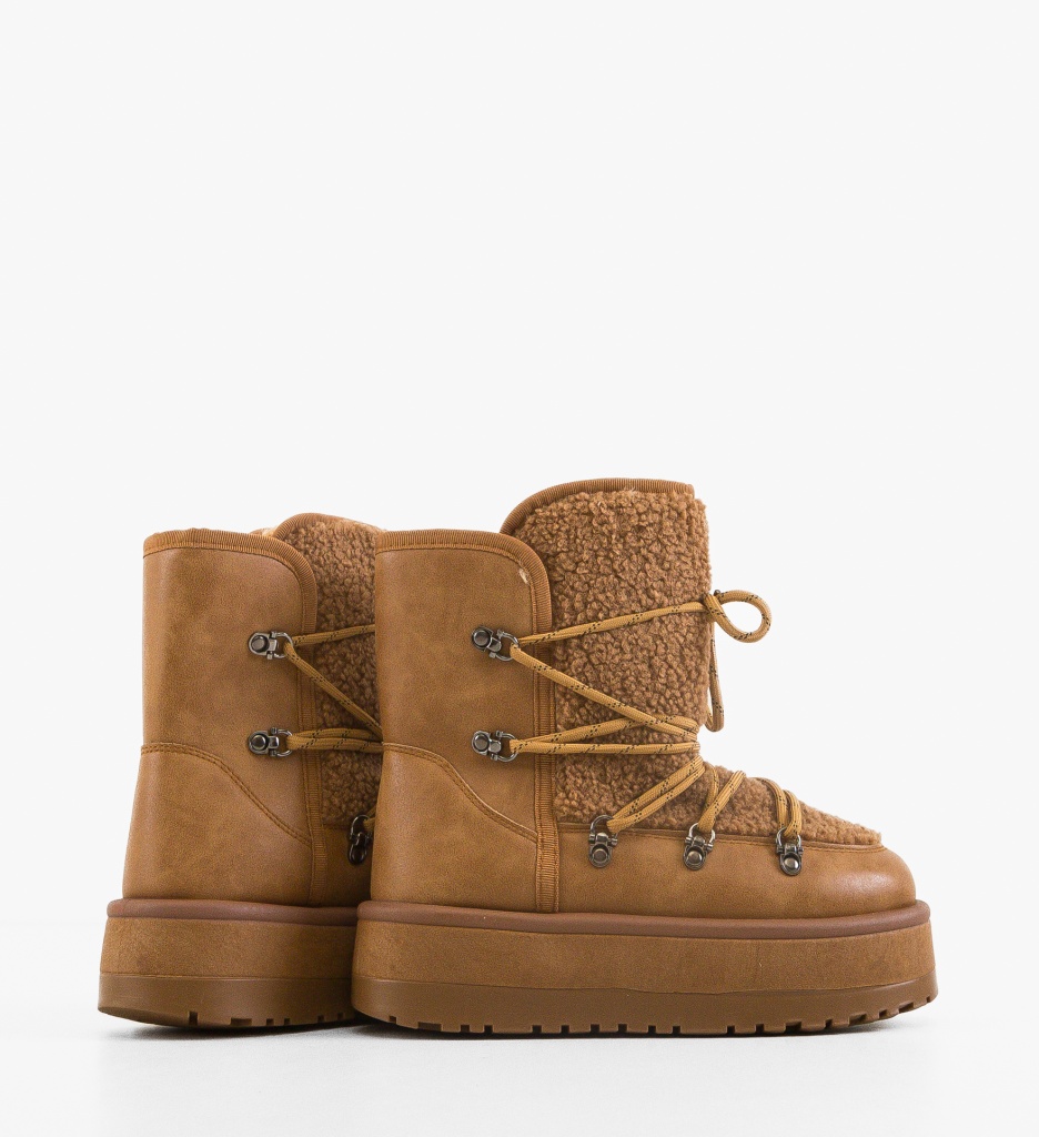 Ghete Dama Wayt Camel | Eleganță și Confort - imagine 4