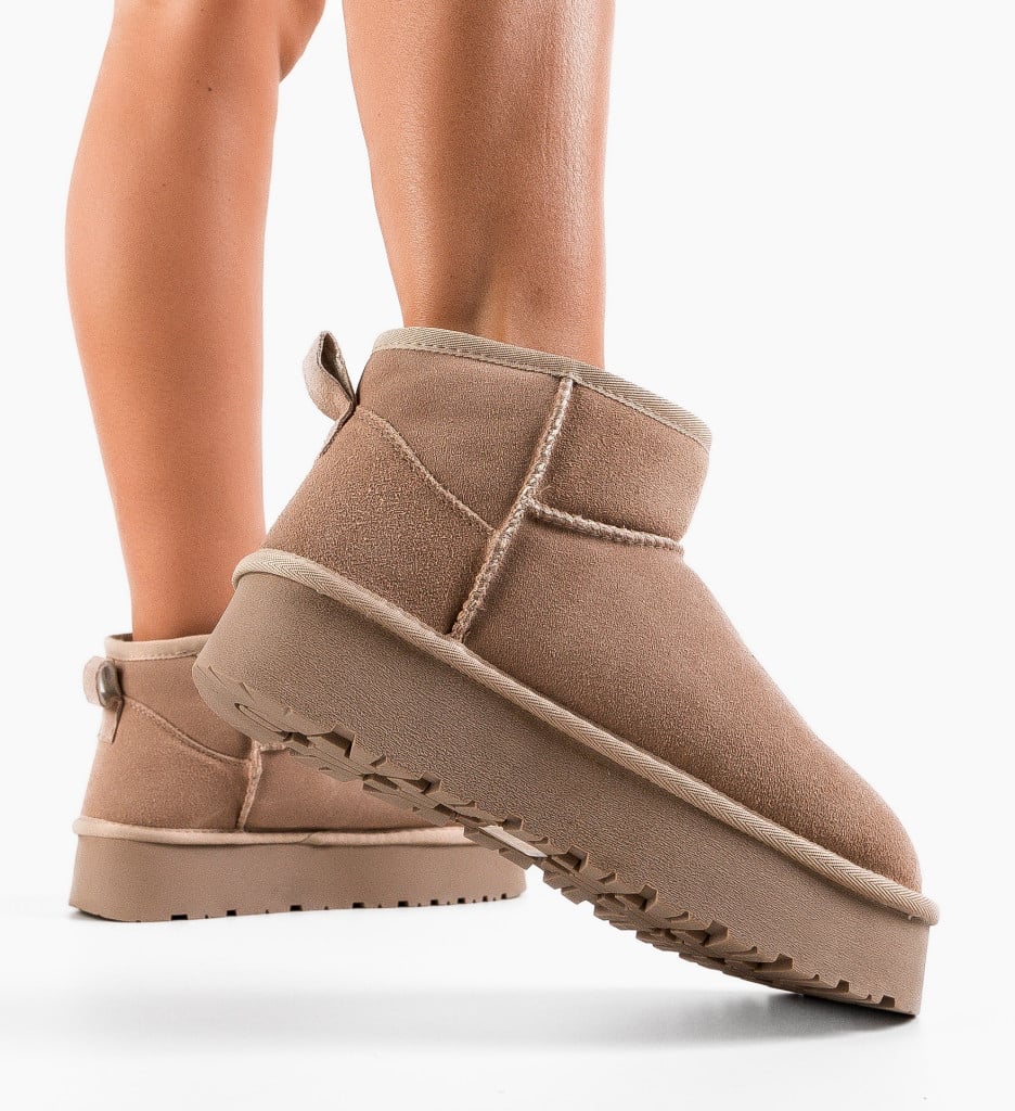 Cizme tip Uggs Bej | Confort Termic Maxim - imagine 4