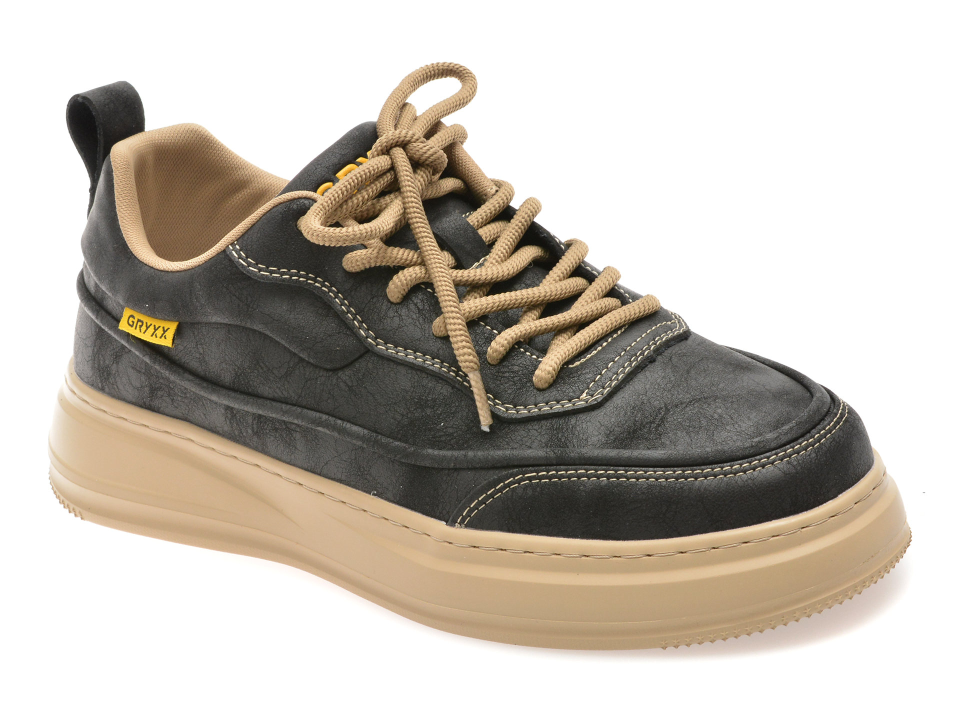 Pantofi Sport Barbati GRYXX Negri Piele Naturala