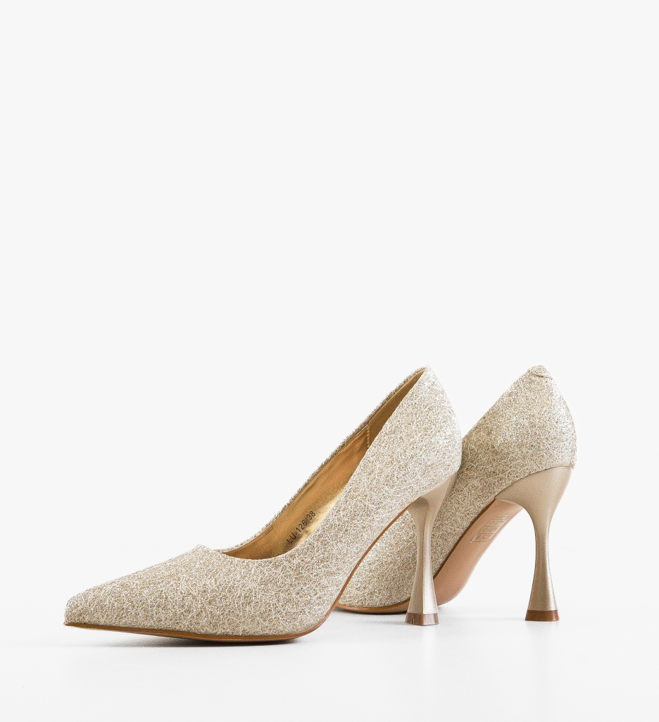 Pantofi Stiletto Auriu Bridie - Eleganță Maximă - imagine 3