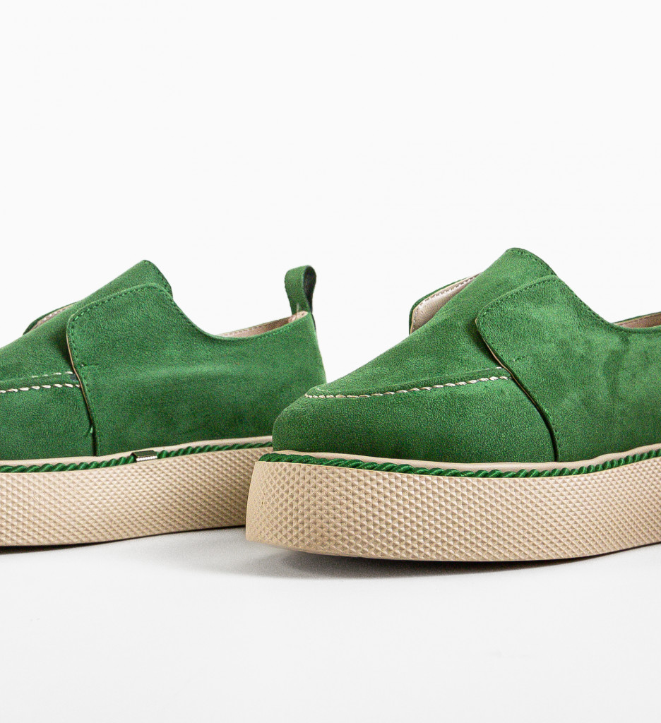 Pantofi Casual Hayter Verzi - Confort Urban - imagine 6