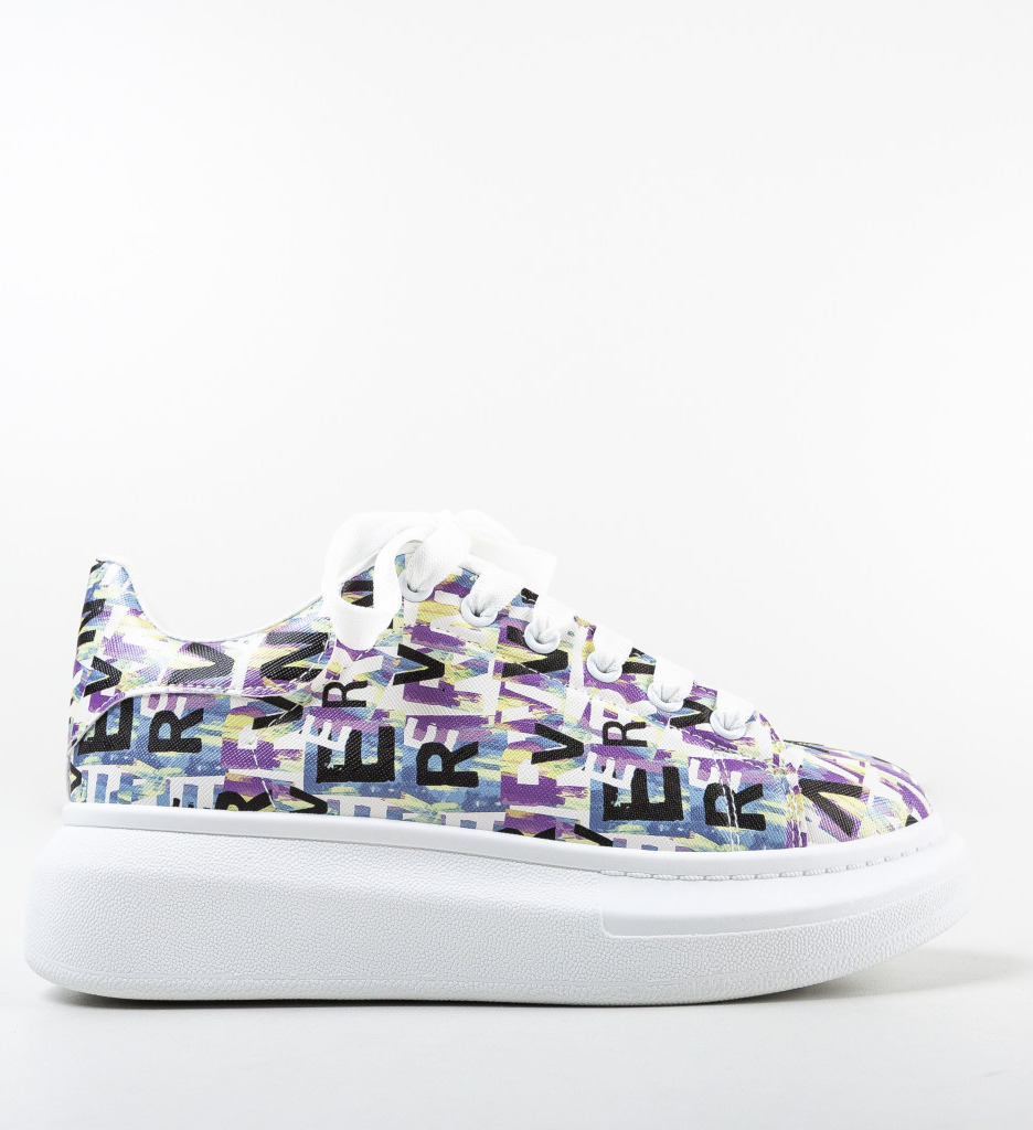 Pantofi Sport Alfabet Mov - Confort și Stil - imagine 4