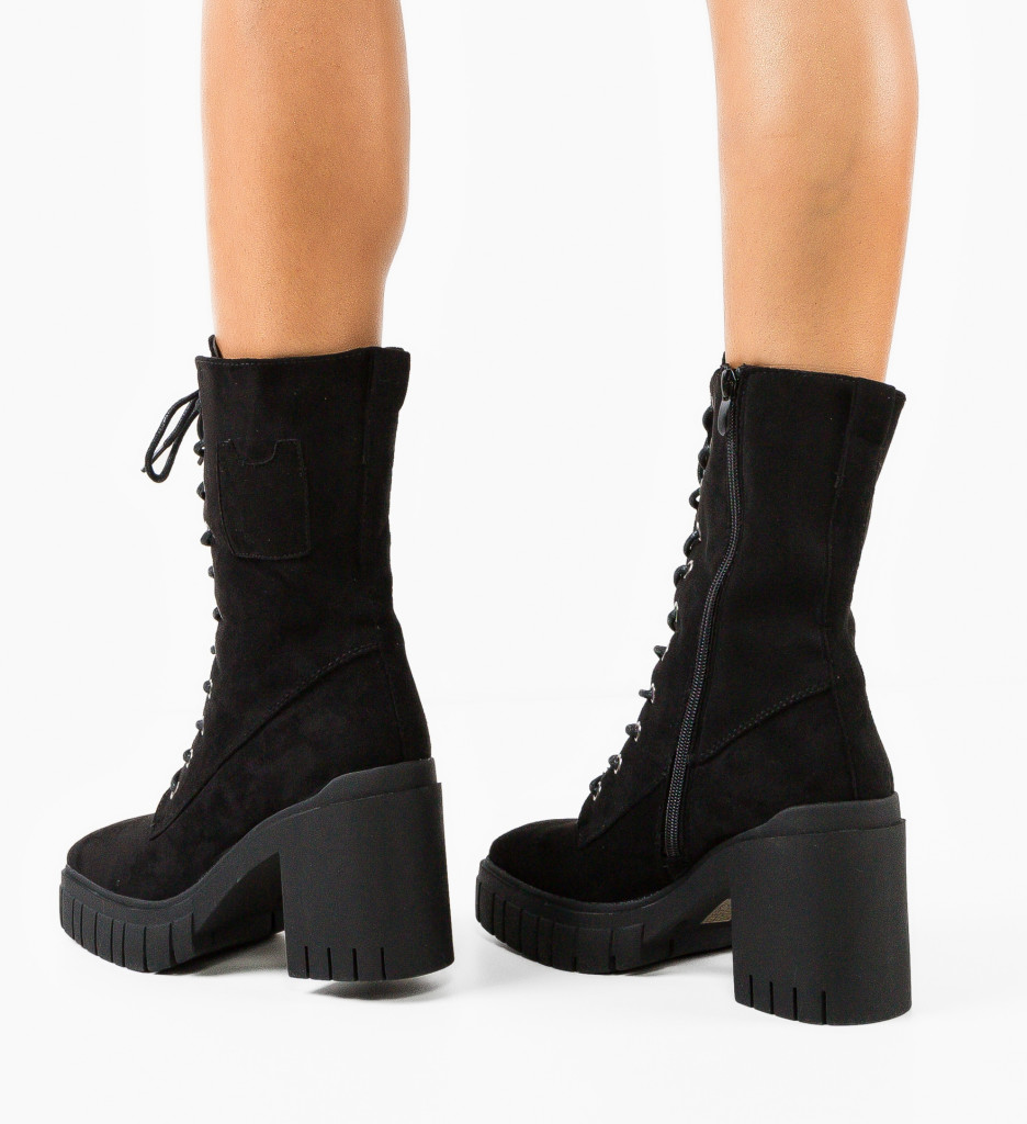 Botine Jamal Negre - Eleganță și Confort - imagine 3
