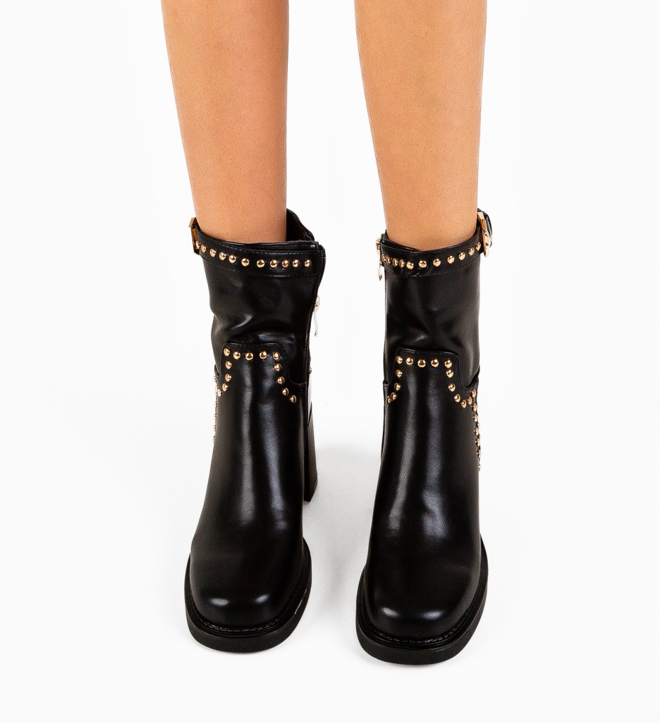 Botine Dama Jade Negre - Eleganță și Stil - imagine 3