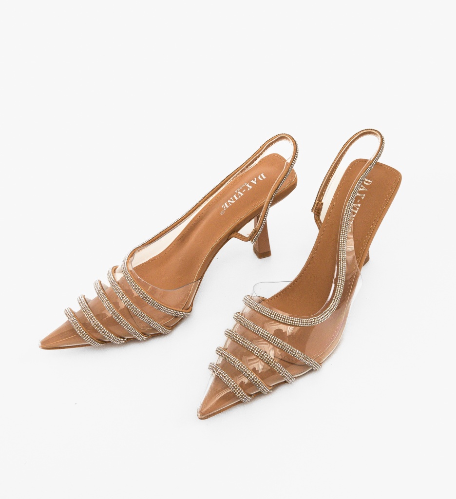 Pantofi Dama Jadore Camel | Toc Elegant - imagine 4