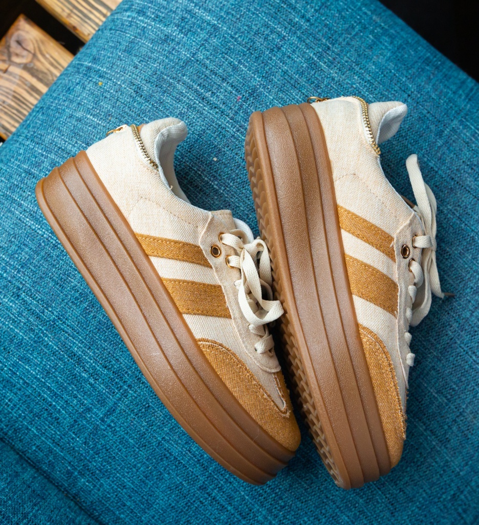 Sneakers Dama Zyla Bej - Confort și Stil Urban - imagine 6