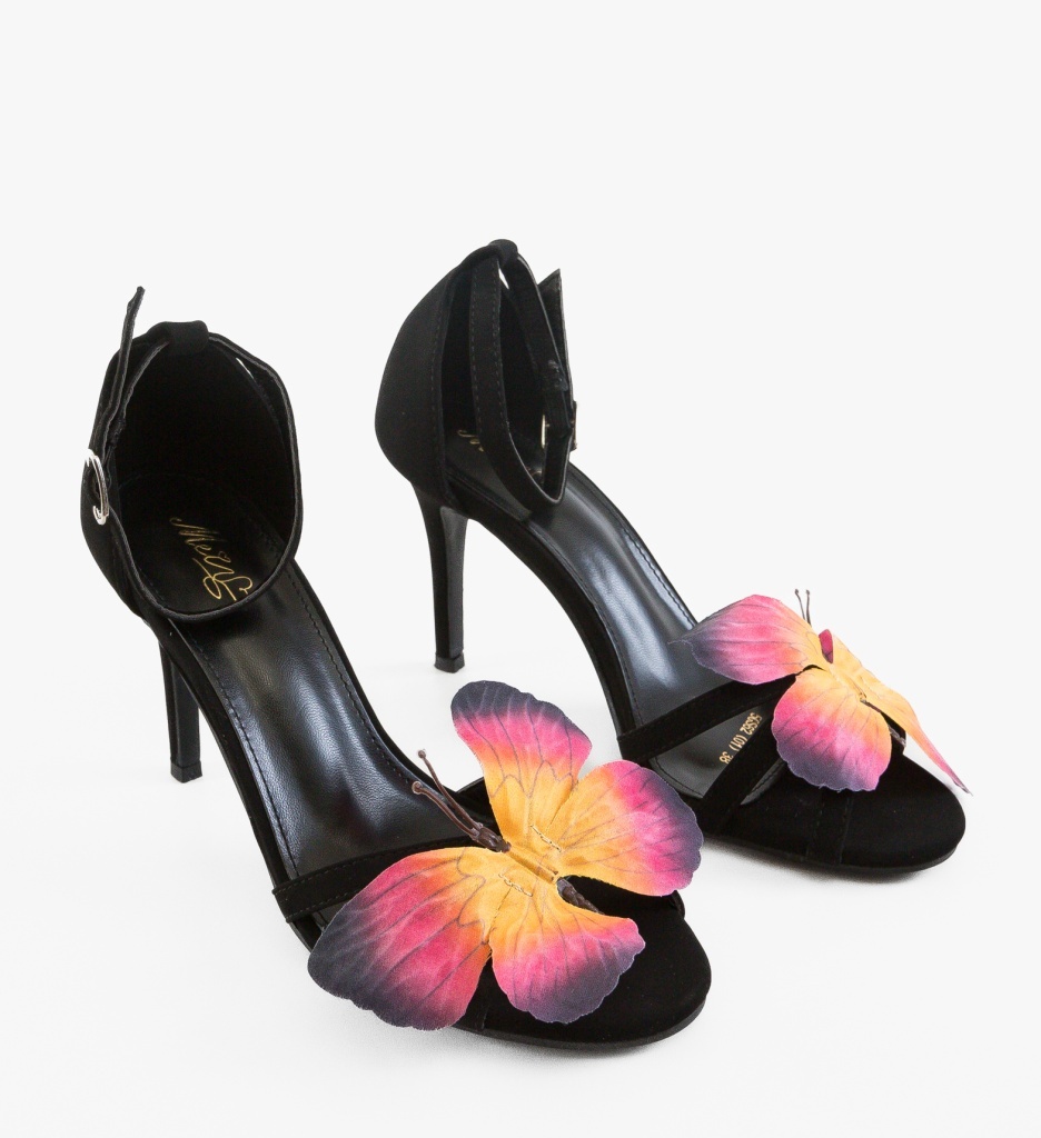 Sandale Dama Tayu Negre Elegante - imagine 2