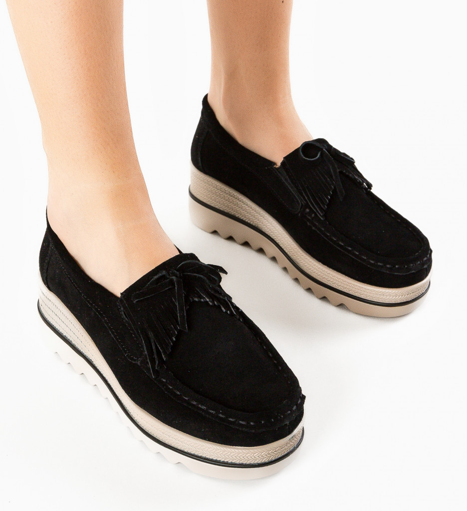 Pantofi Hipok Negri | Confort Zilnic Asigurat - imagine 4
