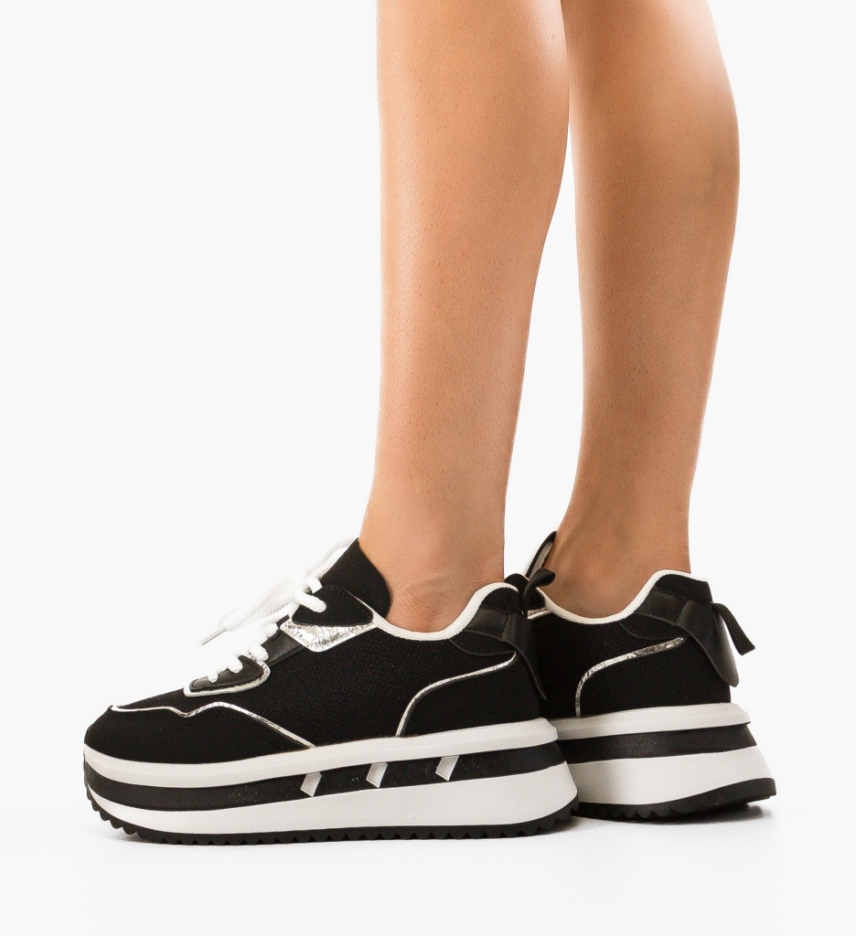 Sneakers Dama Wilson Negri | Confort & Stil - imagine 3