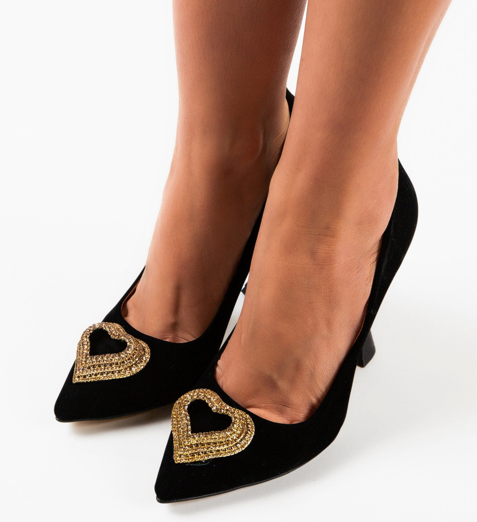 Pantofi cu Toc Darino Negri - Eleganță Asigurată - imagine 5
