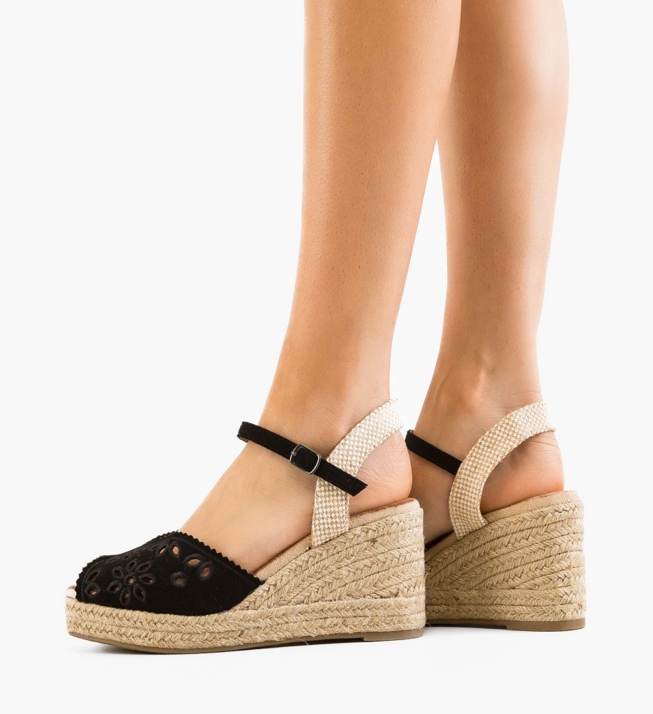 Platforme Dama Horn Negre - Stil si Confort - imagine 3