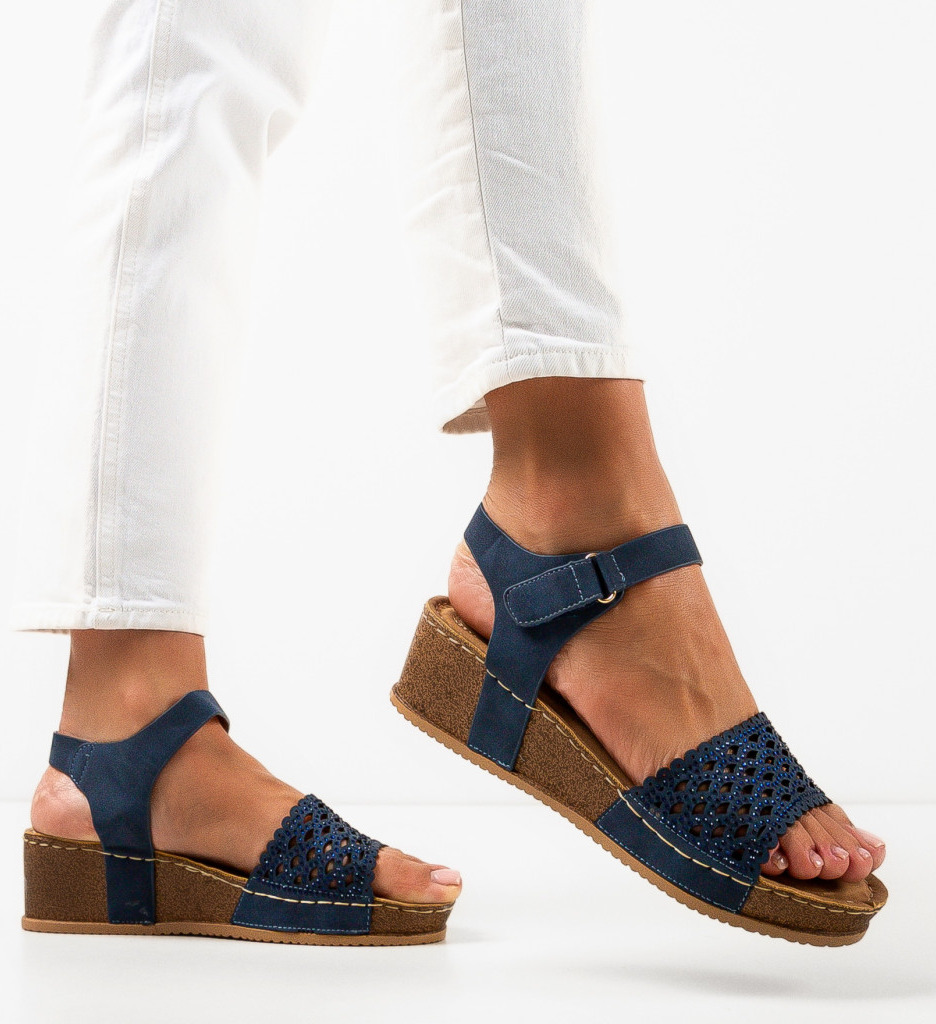 Sandale Dama Herbie Bleumarin | Confort si Stil - imagine 2