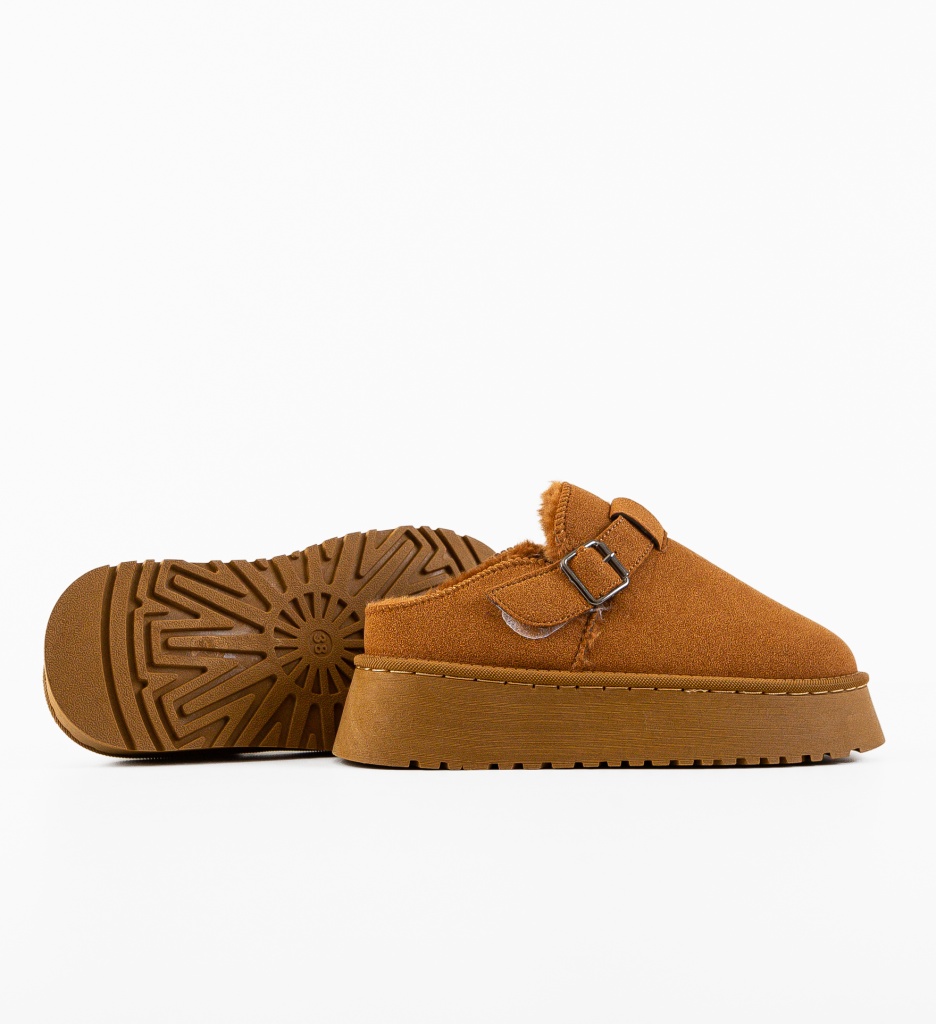 Papuci Ug Byrky Camel - Confort Termic - imagine 7