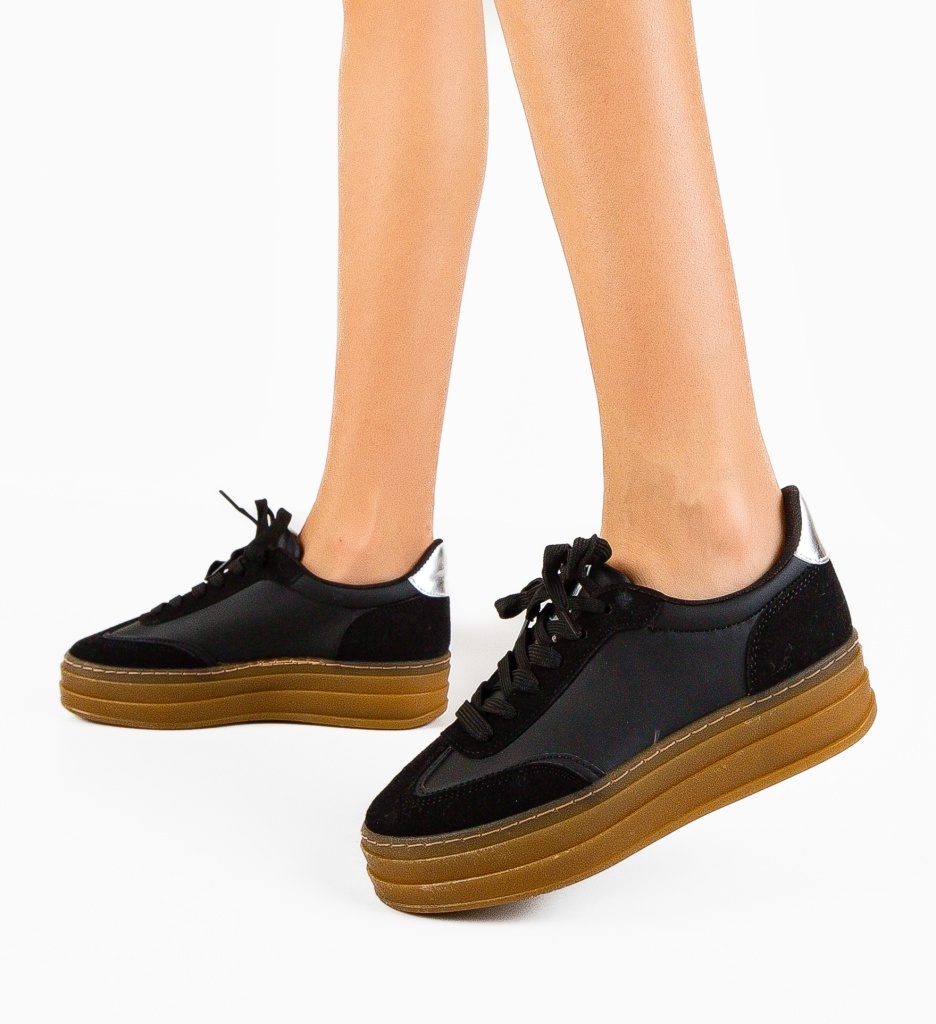 Sneakers Jaswin Negri - Confort și Stil Urban - imagine 2
