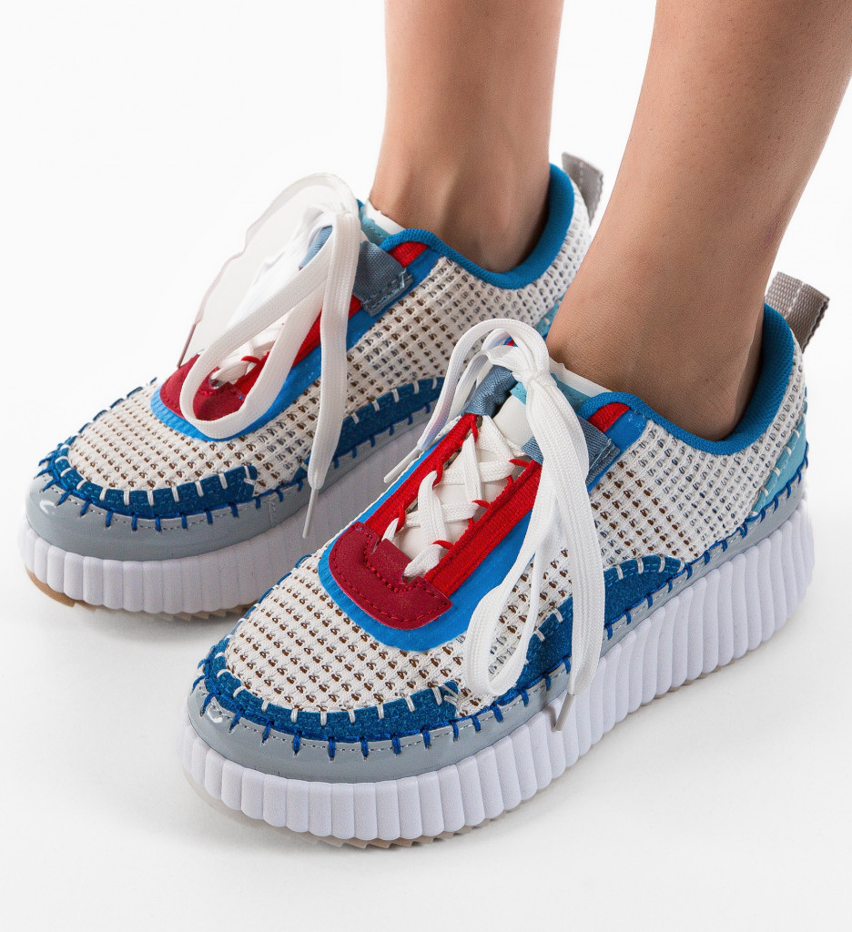 Pantofi Sport Duffy Stein Albastri - Confort - imagine 4