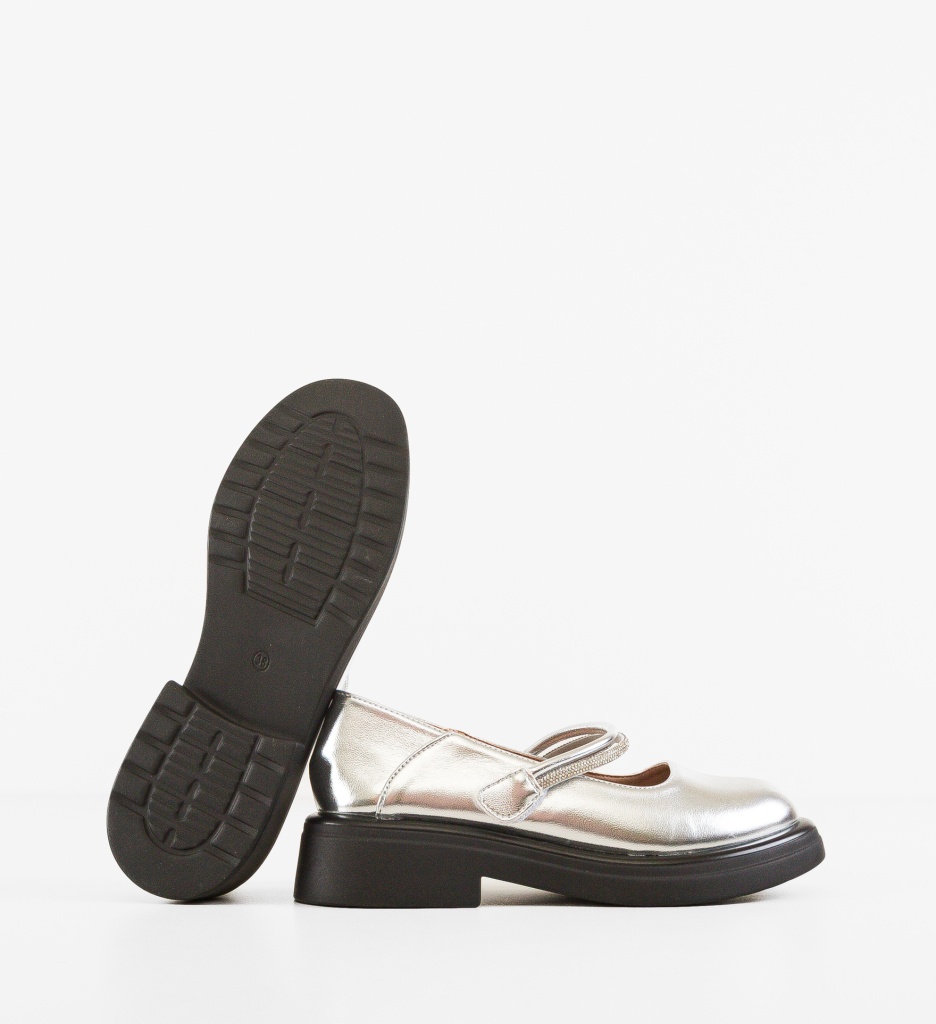 Pantofi Casual Maeve Argintii - Eleganță și Confort - imagine 4