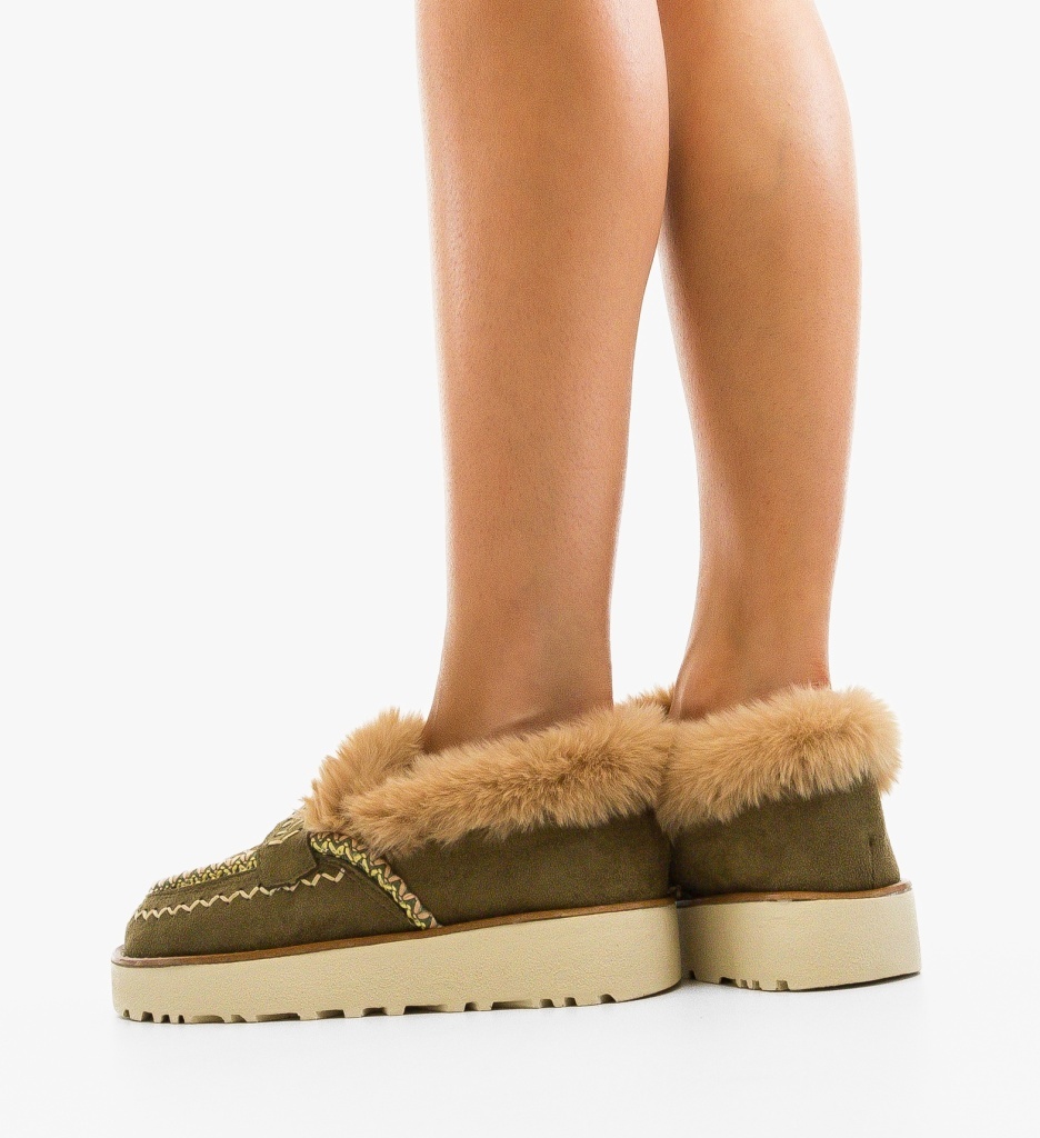 Pantofi Chunky Verzi - Confort și Stil Casual - imagine 2