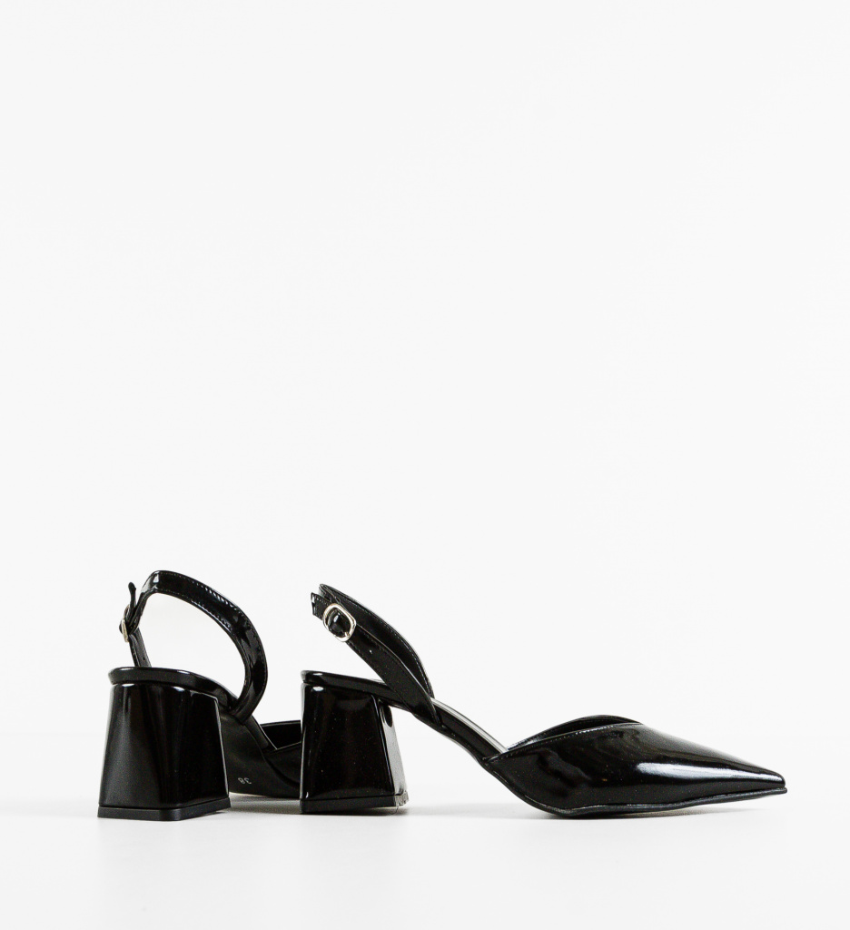 Pantofi cu Toc Hagra Negri | Eleganță - imagine 2