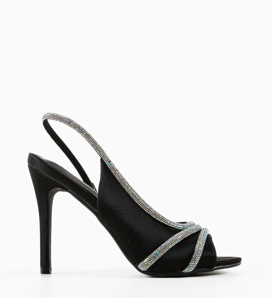 Sandale cu Toc Toon Negre - Eleganță Maximă - imagine 4