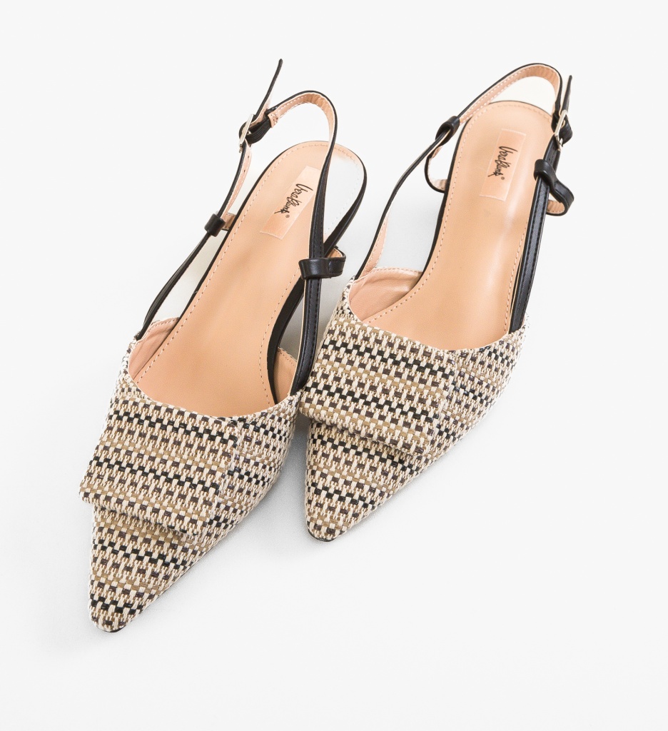 Pantofi Dama Calvin Negri Eleganți cu Toc - imagine 4