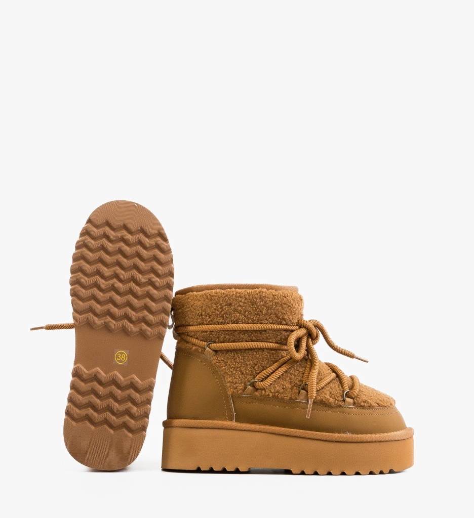 Ghete Dama Lisano Camel - Eleganță și Confort - imagine 4