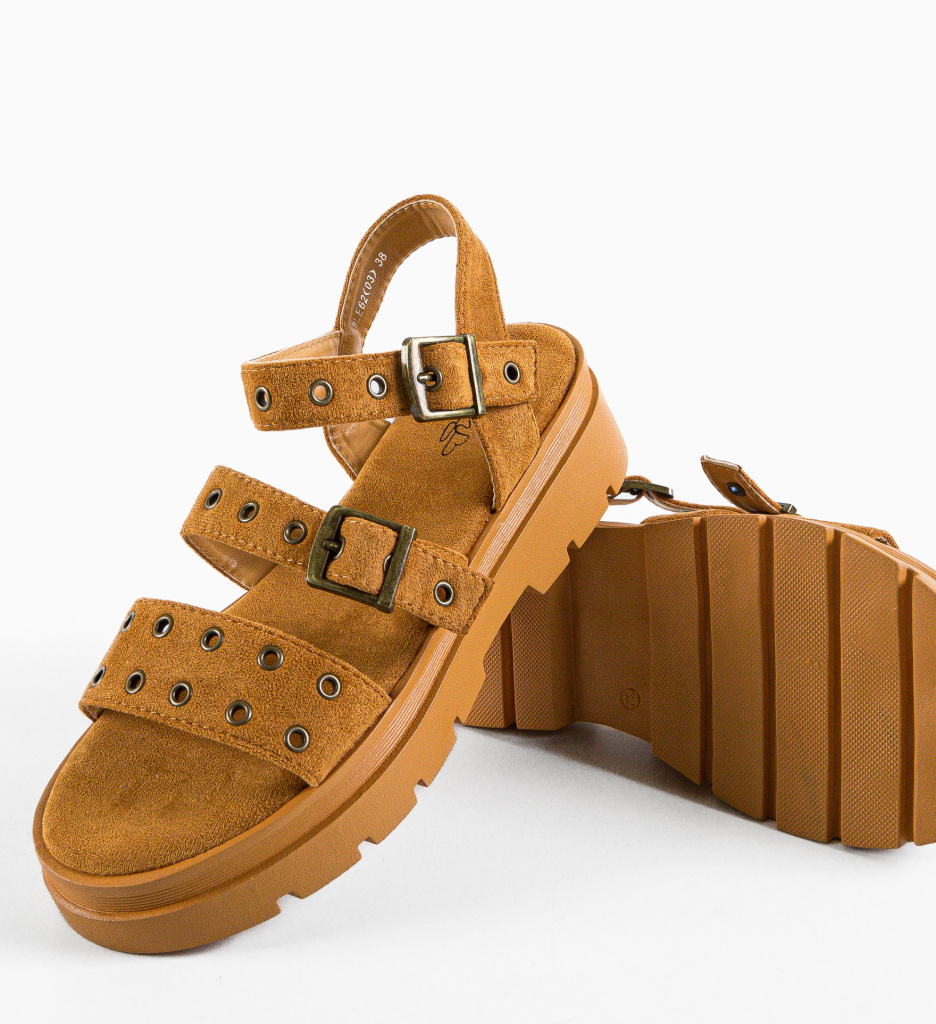 Sandale Agrinio Camel - Eleganță și Confort