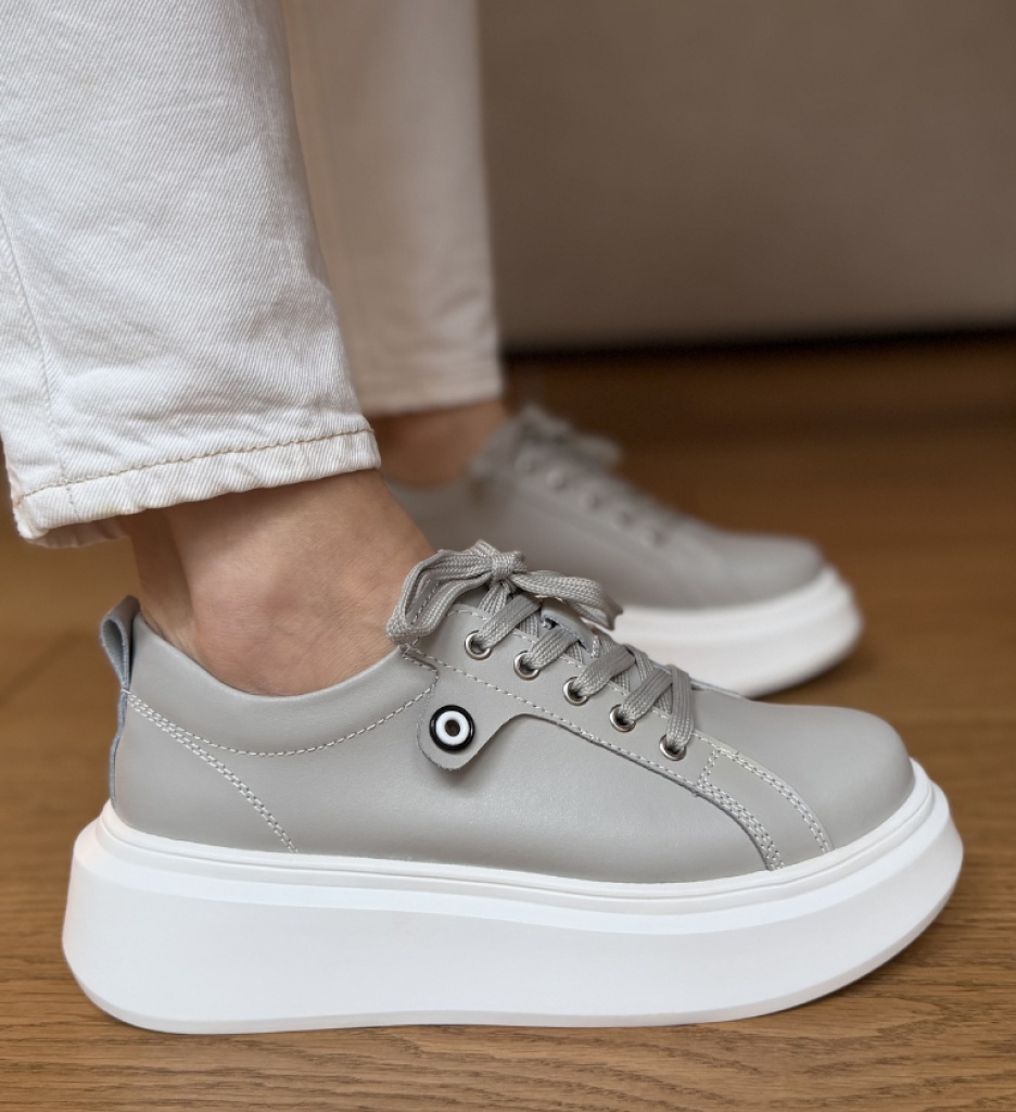 Pantofi Casual Nuandre Gri Confort Stil - imagine 8