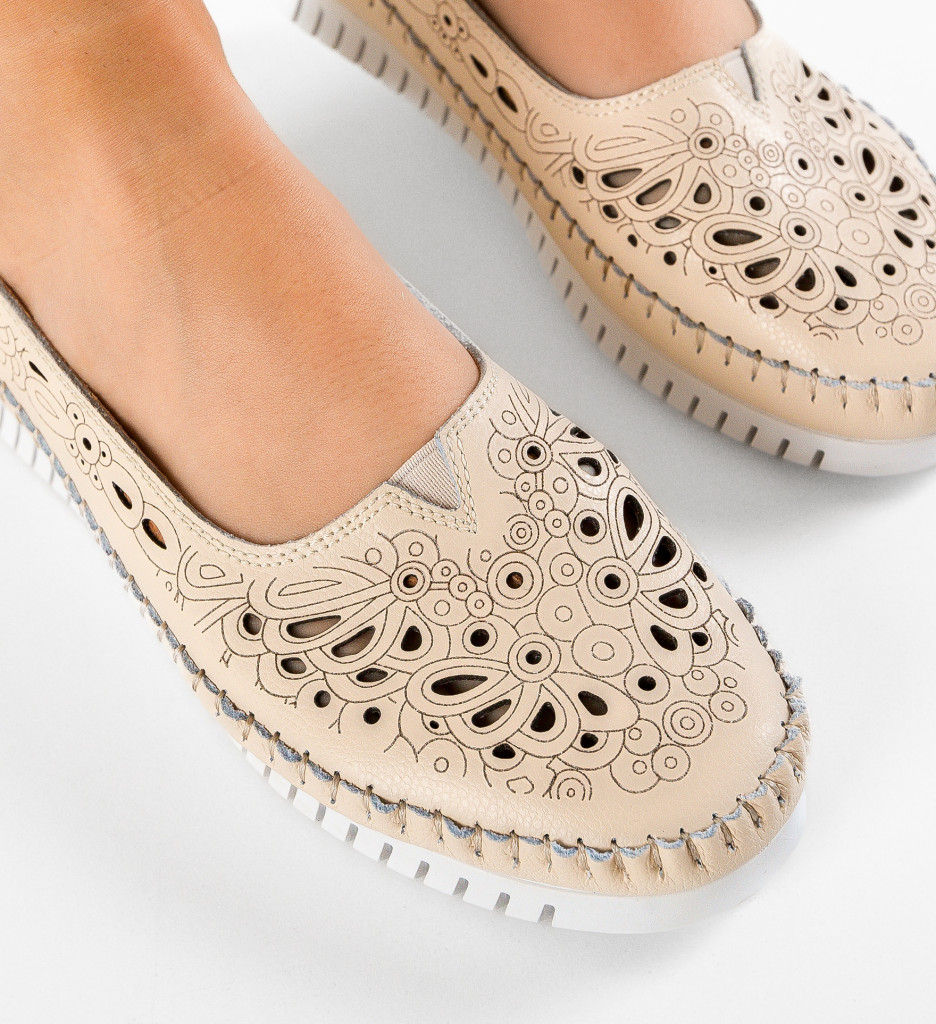 Pantofi Casual Fytay Bej - Confort și Stil - imagine 4