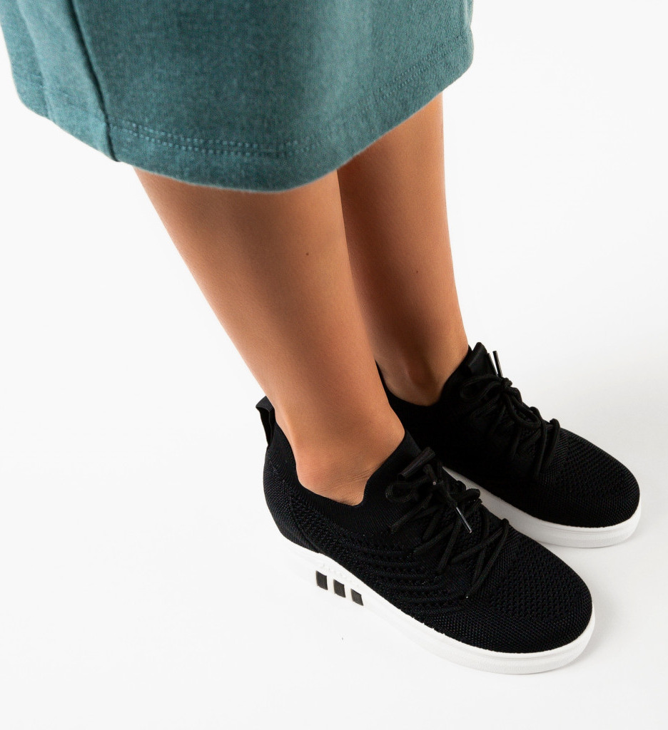Sneakers Staplic Negri - Confort și Stil - imagine 3