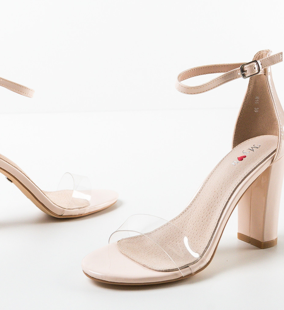 Sandale cu Toc Bej Burks | Eleganță și Confort - imagine 5