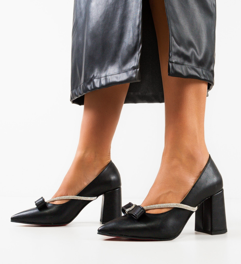 Pantofi cu toc Nynut Negri - Eleganță și Stil - imagine 5