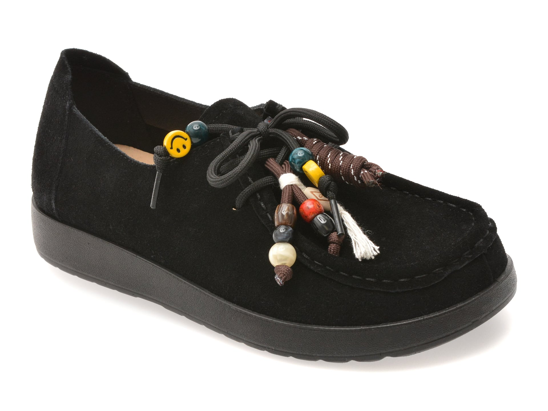 Pantofi FLAVIA PASSINI negri, piele intoarsa