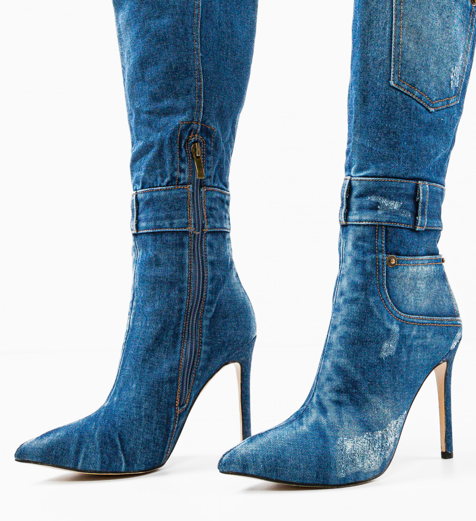 Cizme Pytenya Albastre Elegante - Stil și Confort - imagine 7