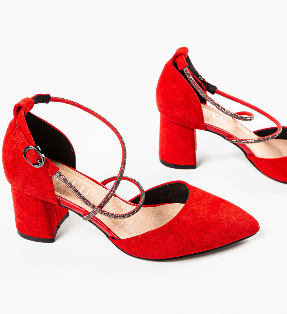 Pantofi Dama Rosii cu Toc | Eleganță Asigurată - imagine 5