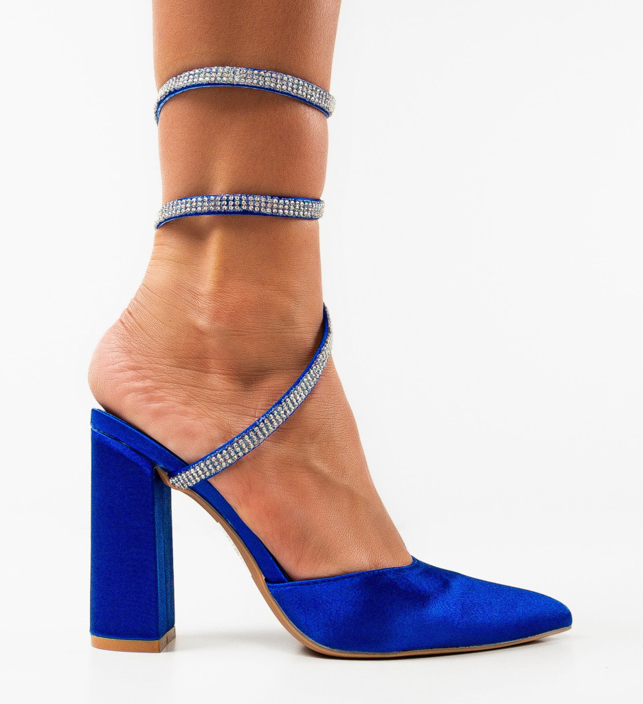 Pantofi Lhamo Albastri | Toc Eleganți și Confort - imagine 7
