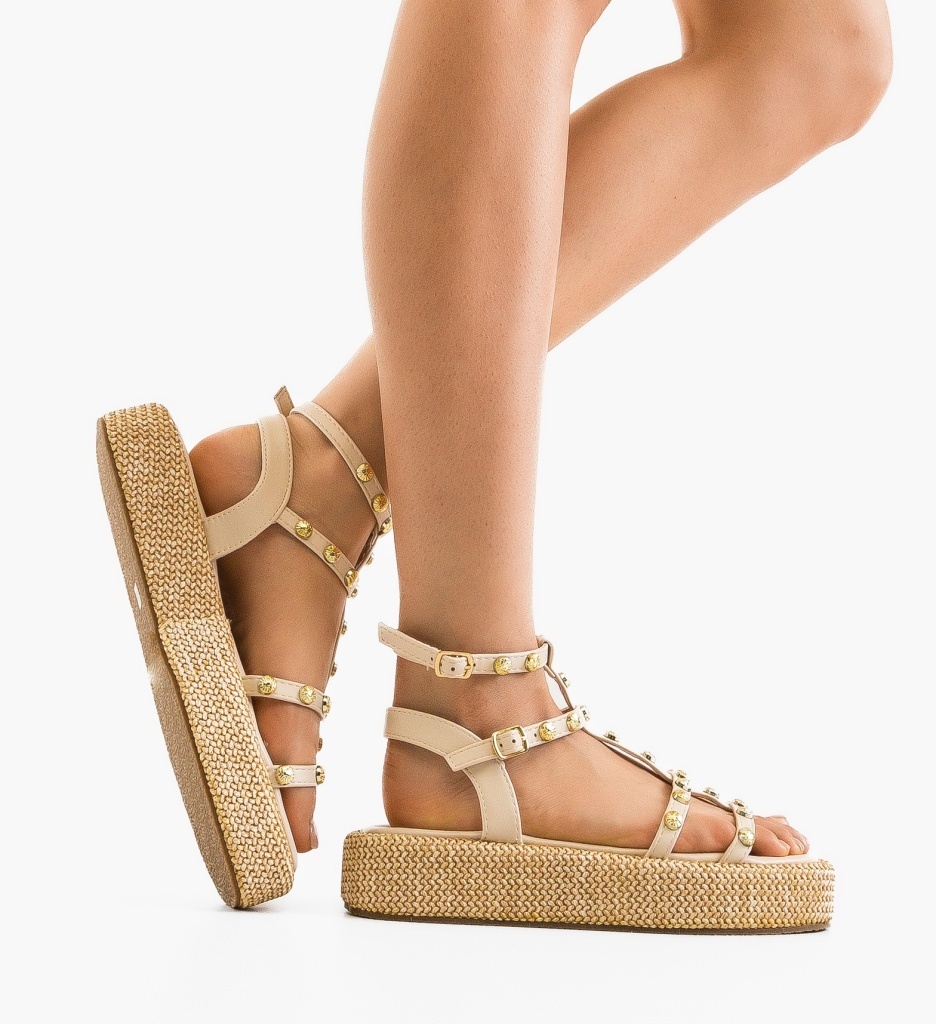 Sandale Straw Bej | Confort și Eleganță